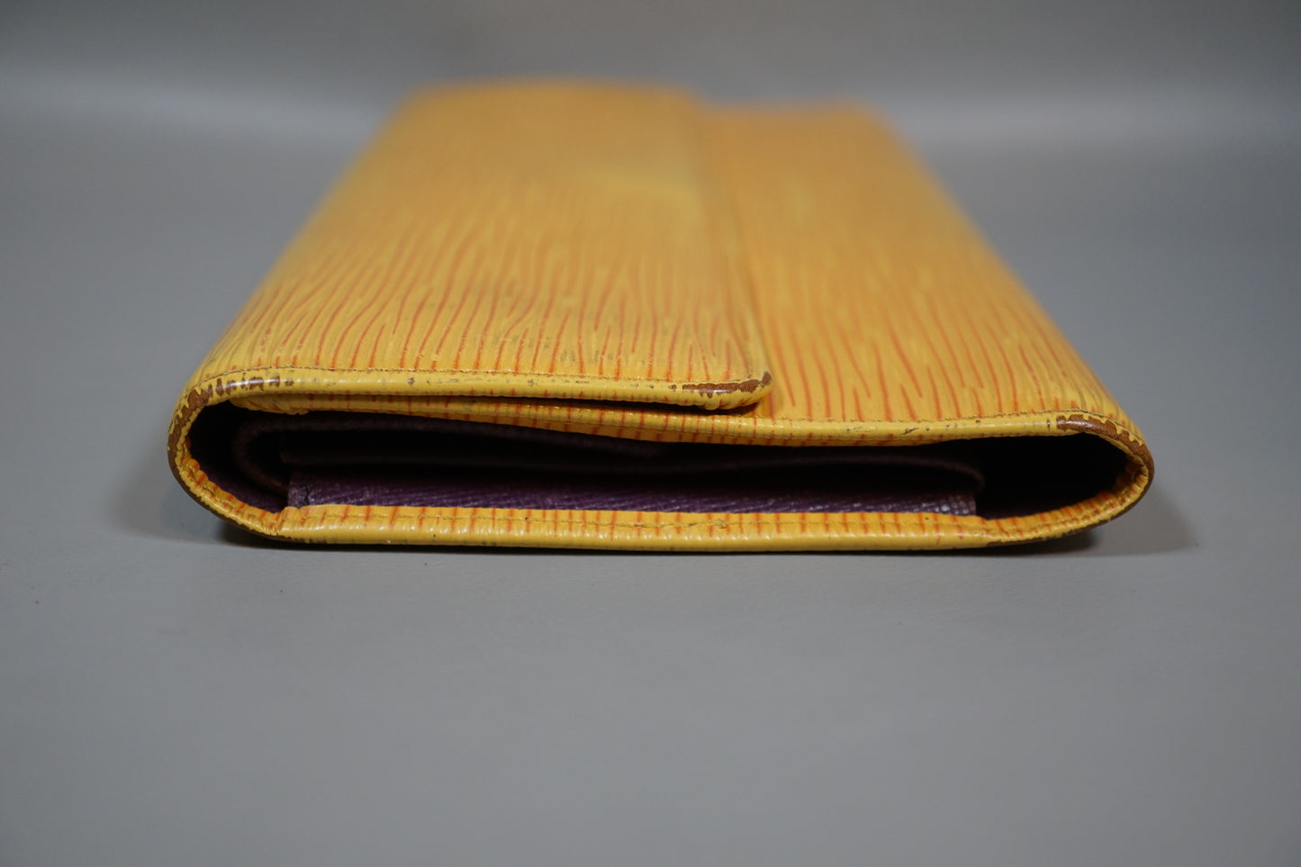 Louis Vuitton M63579 Pochette Portomone Credit Epi Yellow Long Wallet