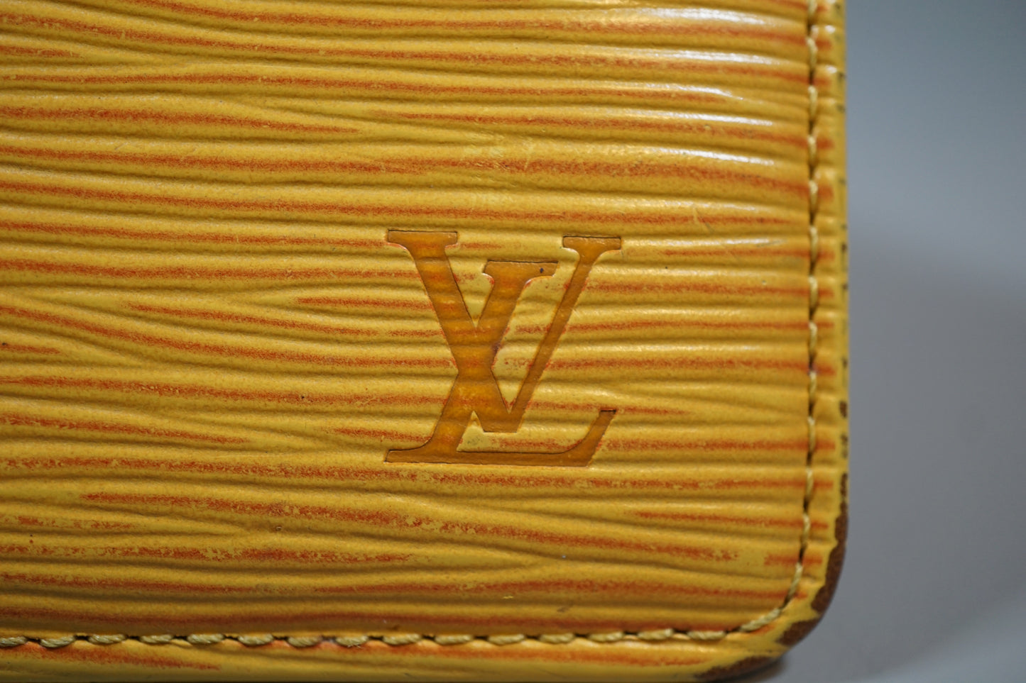 Louis Vuitton M63579 Pochette Portomone Credit Epi Yellow Long Wallet