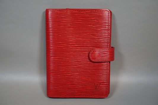 Louis Vuitton R20057 Red Epi Leather Agenda PM Organizer Notebook Cover