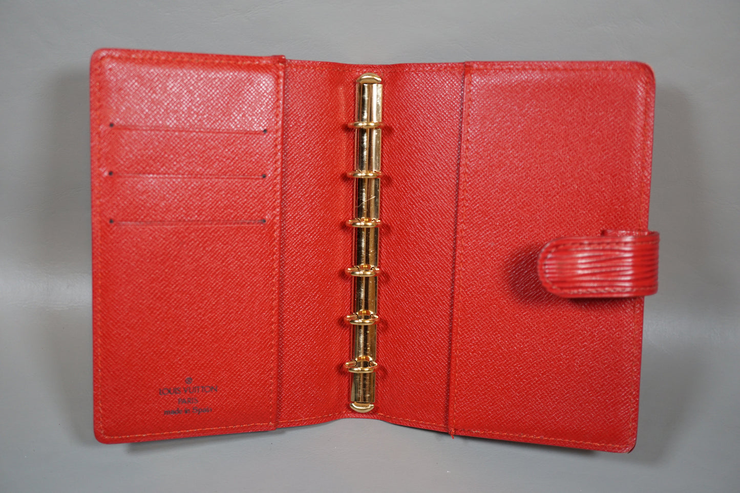 Louis Vuitton R20057 Red Epi Leather Agenda PM Organizer Notebook Cover