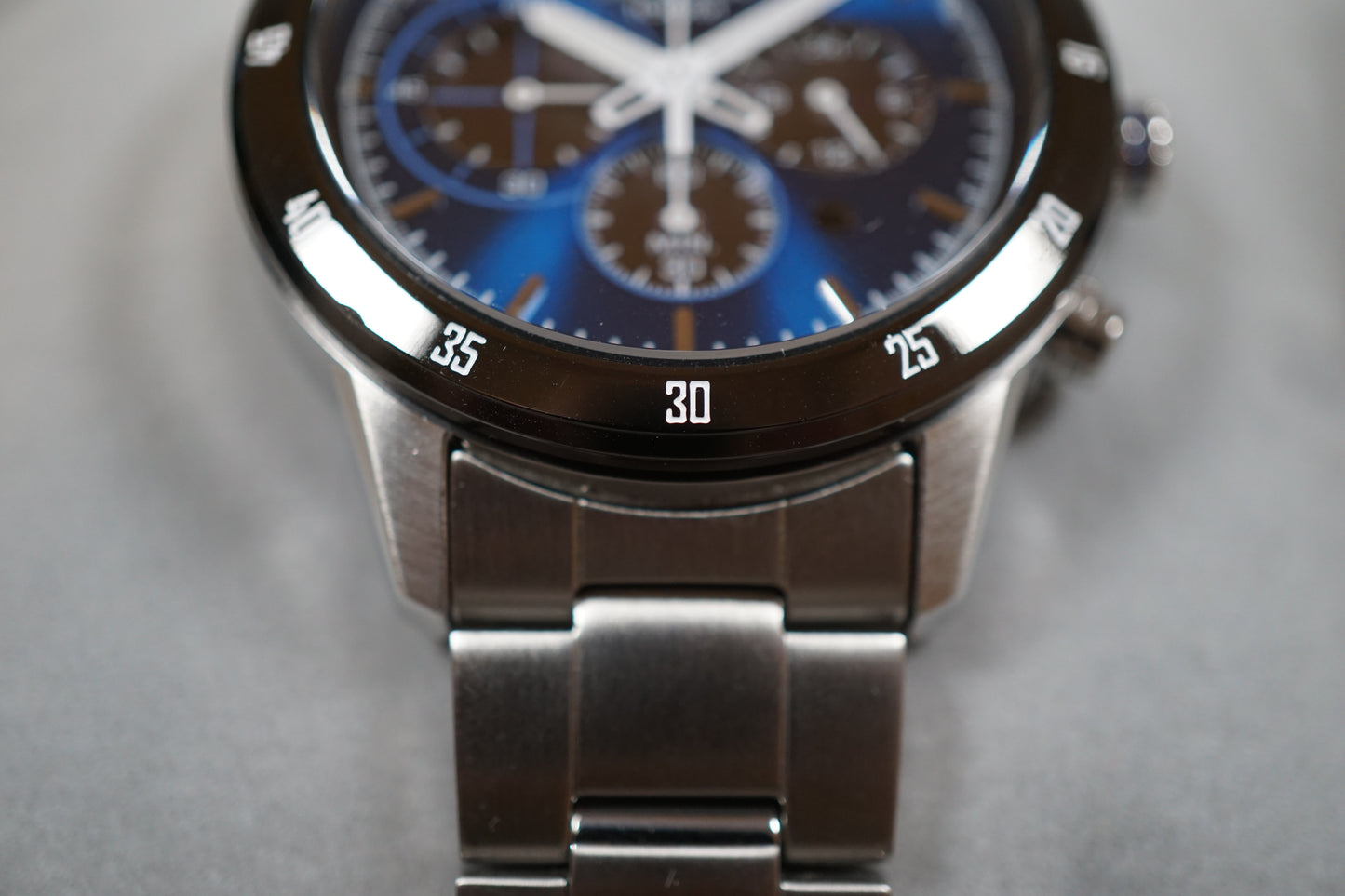 Seiko Criteria SSC333P1 V175 Blue Dial Chronograph Solar Quartz Watch