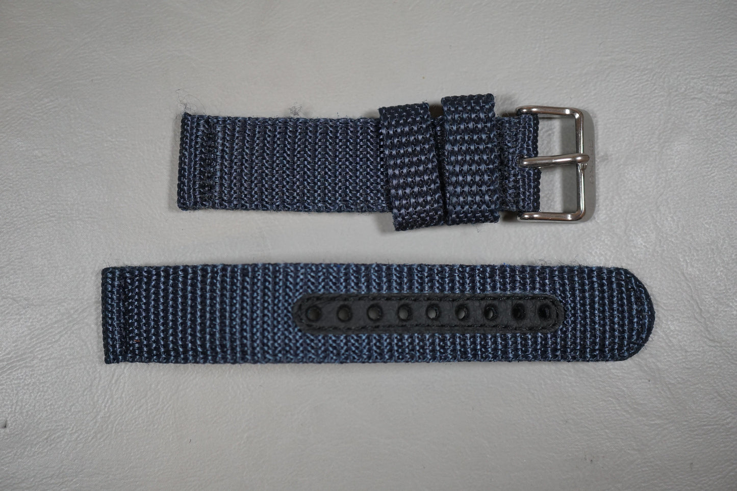 Seiko SND379P2 7T92 Nylon Strap Blue Dial Field Style Chronograph Quartz Watch