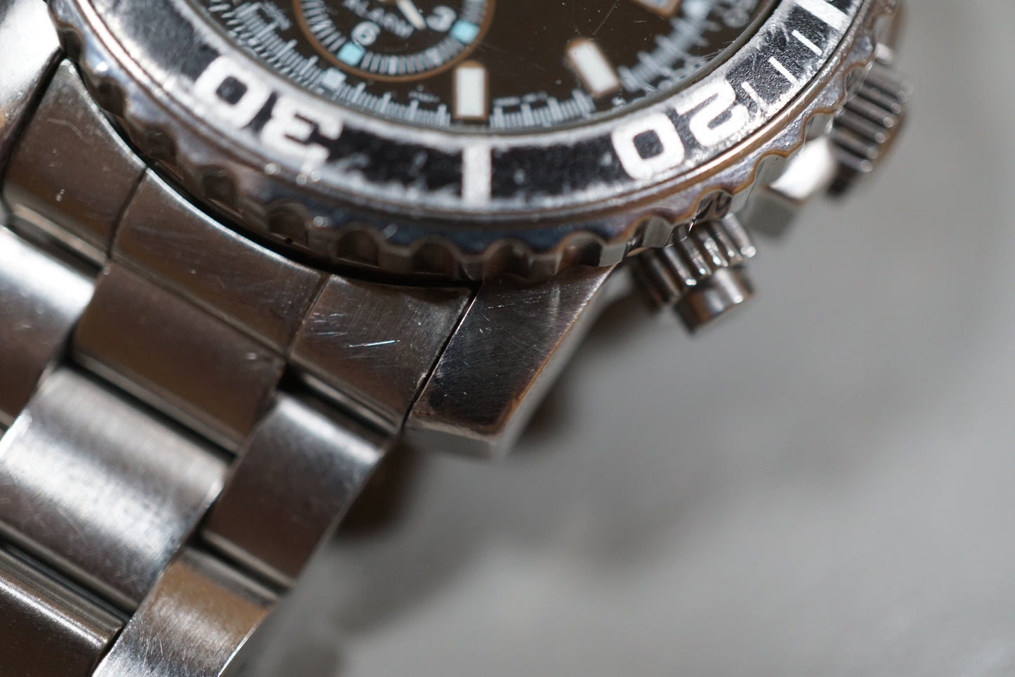 Seiko SNA225 7T62 Black Dial Quartz Chronograph Watch