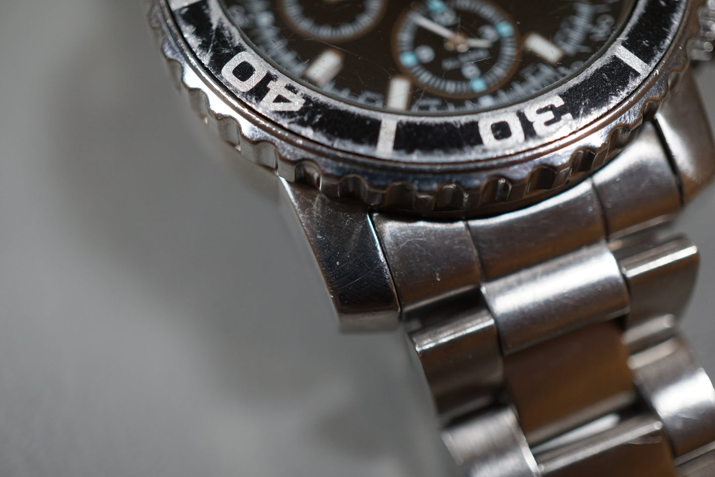 Seiko SNA225 7T62 Black Dial Quartz Chronograph Watch