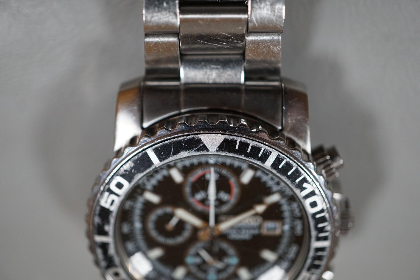 Seiko SNA225 7T62 Black Dial Quartz Chronograph Watch