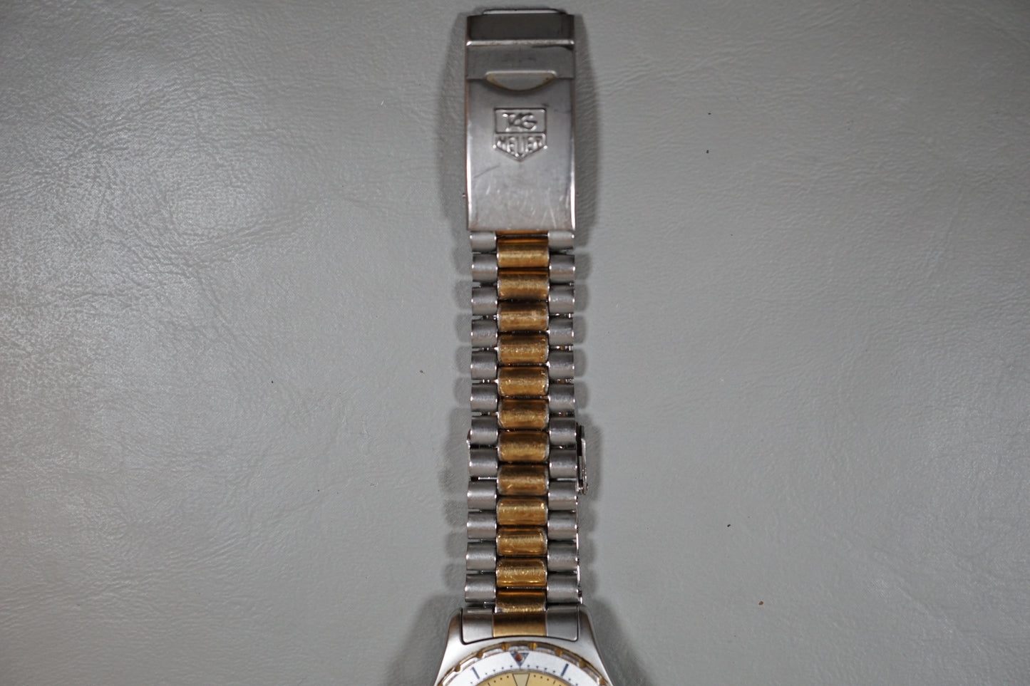 Tag Heuer 2000 Professional 974.013B-1 Gold Dial Two Tone 200M Quartz Watch