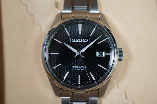 Seiko Presage SARX083 6R35 Sharp Edged Black Dial Automatic Watch