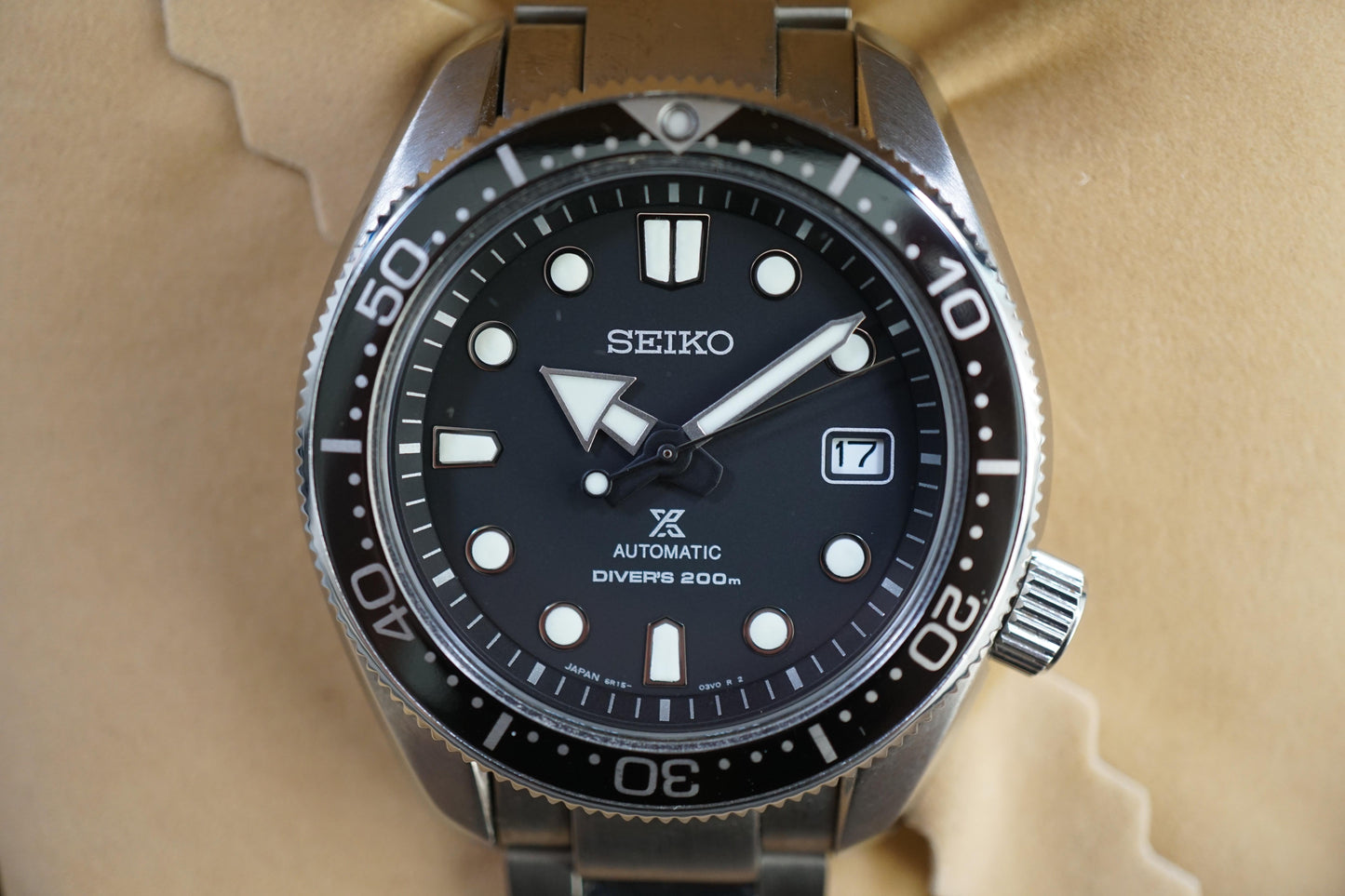 Seiko Prospex SBDC061 6R15 Divers MM200 Black Dial Automatic Watch