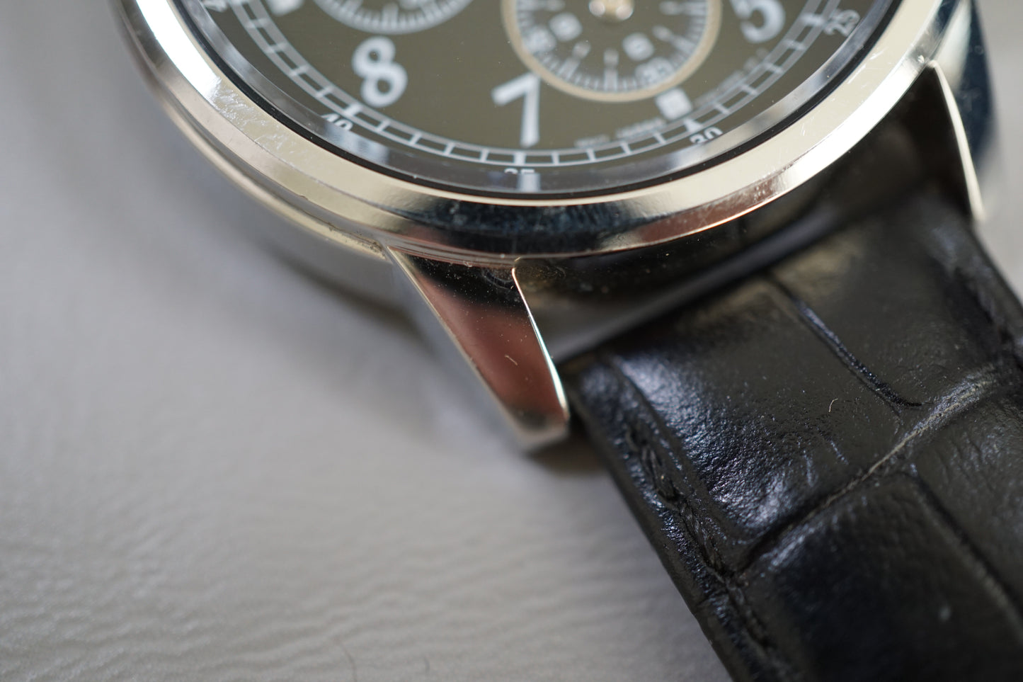 Seiko SNDC33 7T92 Black Numeral Dial Chronograph Quartz Watch