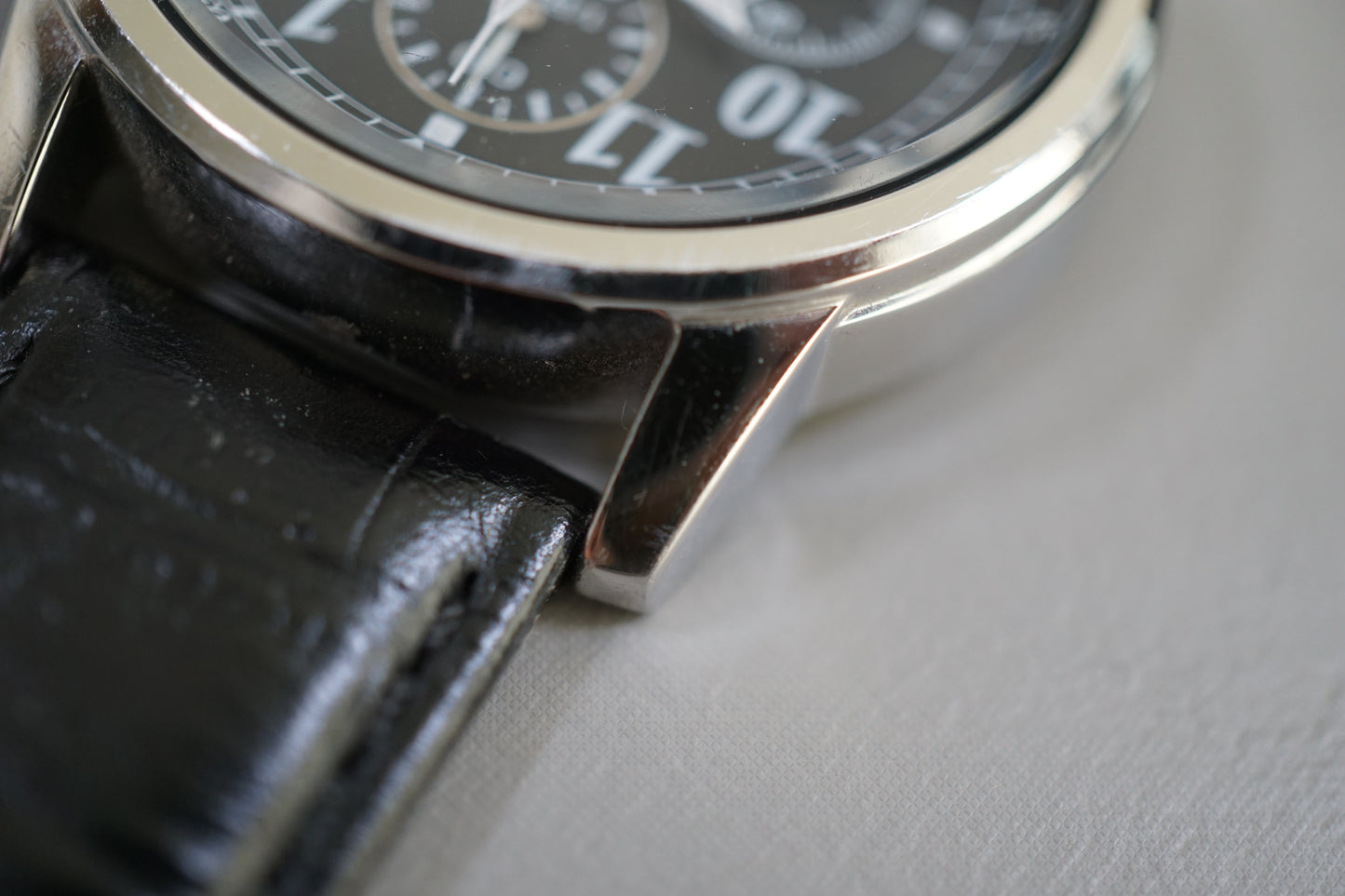 Seiko SNDC33 7T92 Black Numeral Dial Chronograph Quartz Watch