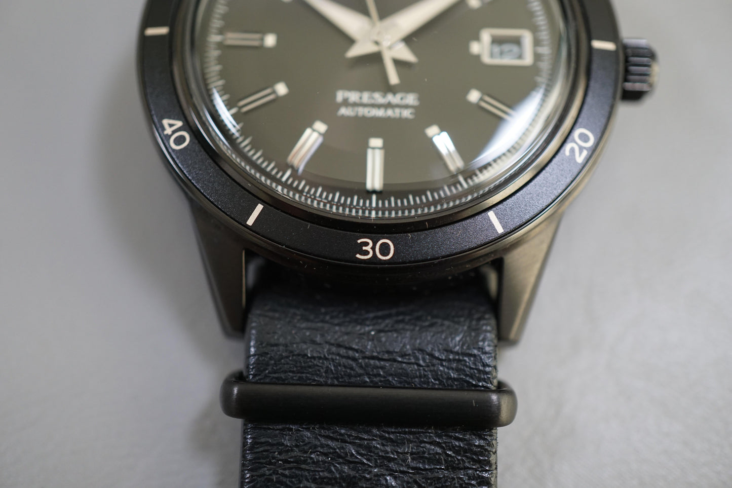 Seiko Presage SARY215 4R35 "Vintage Style 60S" Black Automatic Watch