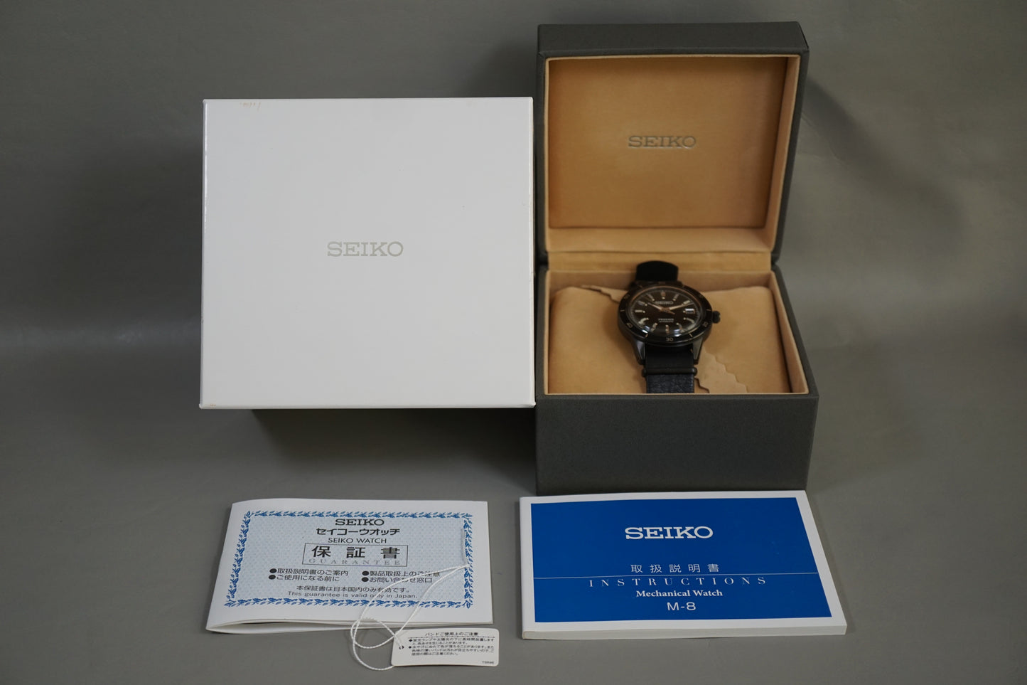 Seiko Presage SARY215 4R35 "Vintage Style 60S" Black Automatic Watch