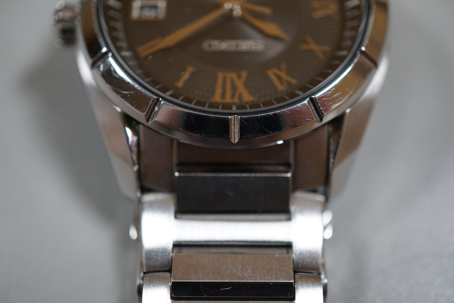 Seiko Presage SRP109 4R35 Roman Numeral Black Textured Dial Automatic Watch
