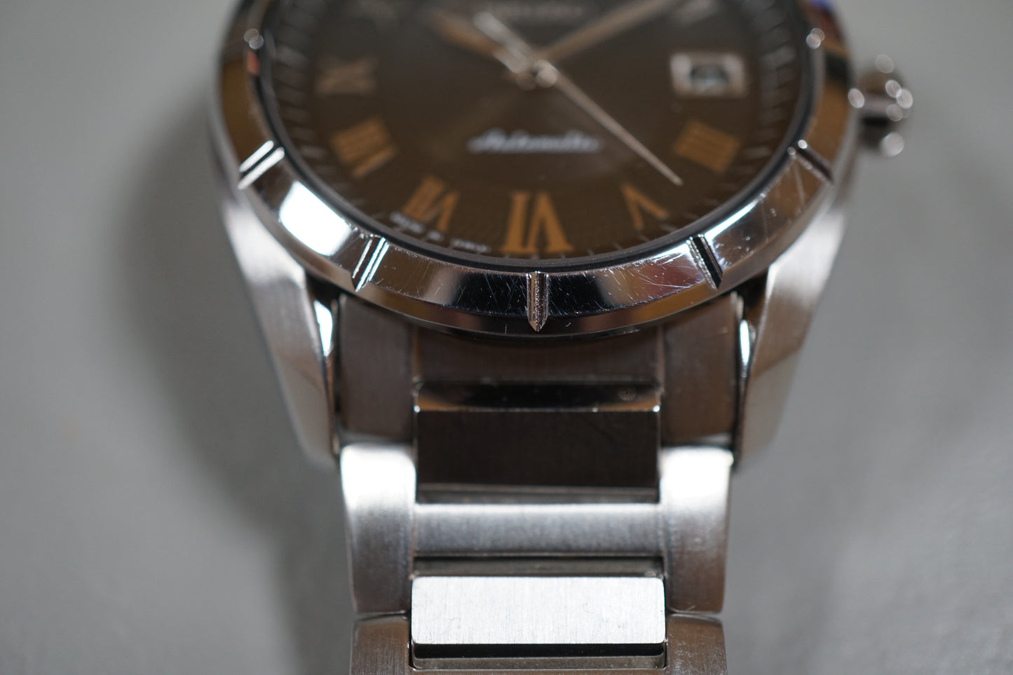 Seiko Presage SRP109 4R35 Roman Numeral Black Textured Dial Automatic Watch