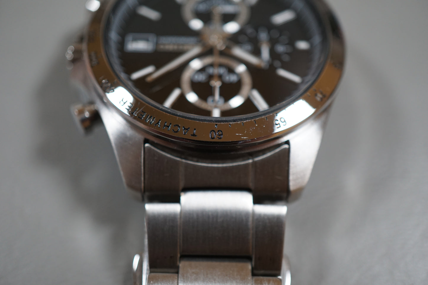 Seiko Spirit SBTR005 8T67 Black Dial Chronograph Quartz Watch