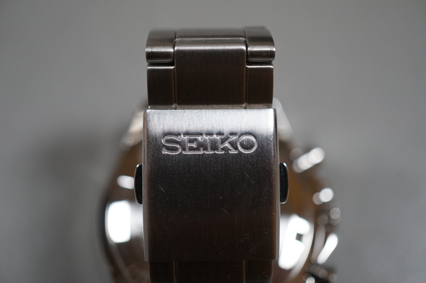 Seiko Spirit SBTR005 8T67 Black Dial Chronograph Quartz Watch