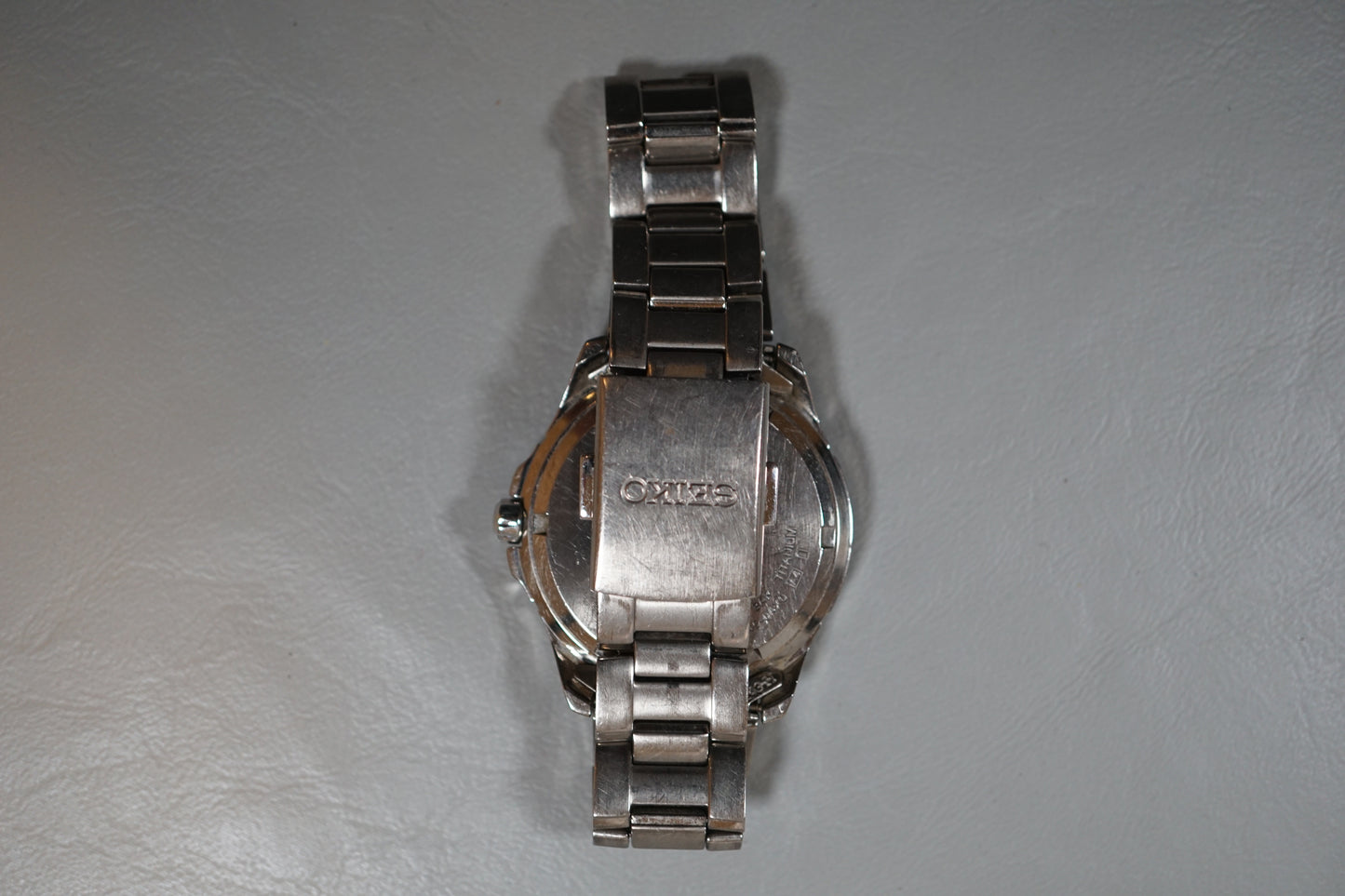 Seiko V145-0AX0 JDM Titanium Case Bracelet Solar Quartz Watch