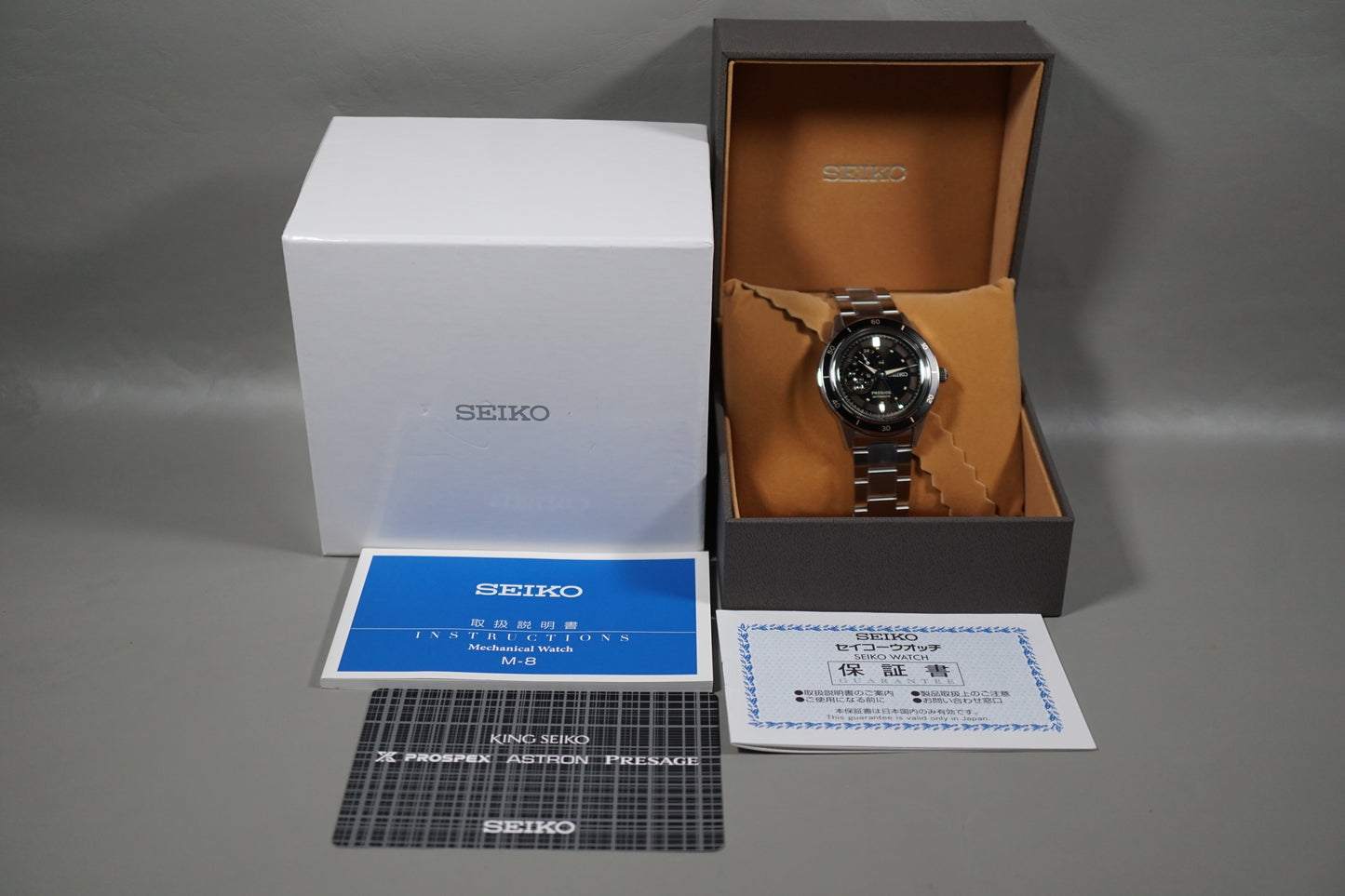 Seiko Presage SARY191 4R39 Black Dial Open Heart Automatic Watch