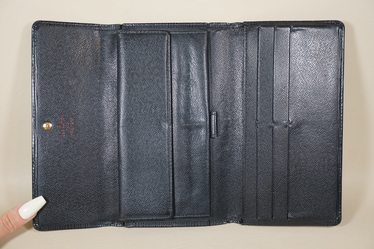 Louis Vuitton Epi Black Porte Tresor International  M63382 Wallet