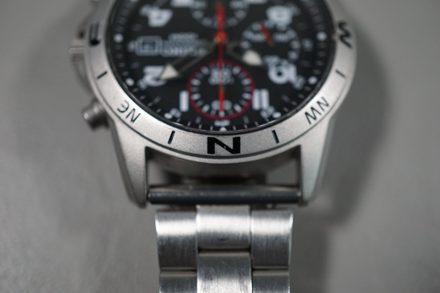 Seiko SND375 7T92 Black Dial Field Style Chronograph Quartz Watch