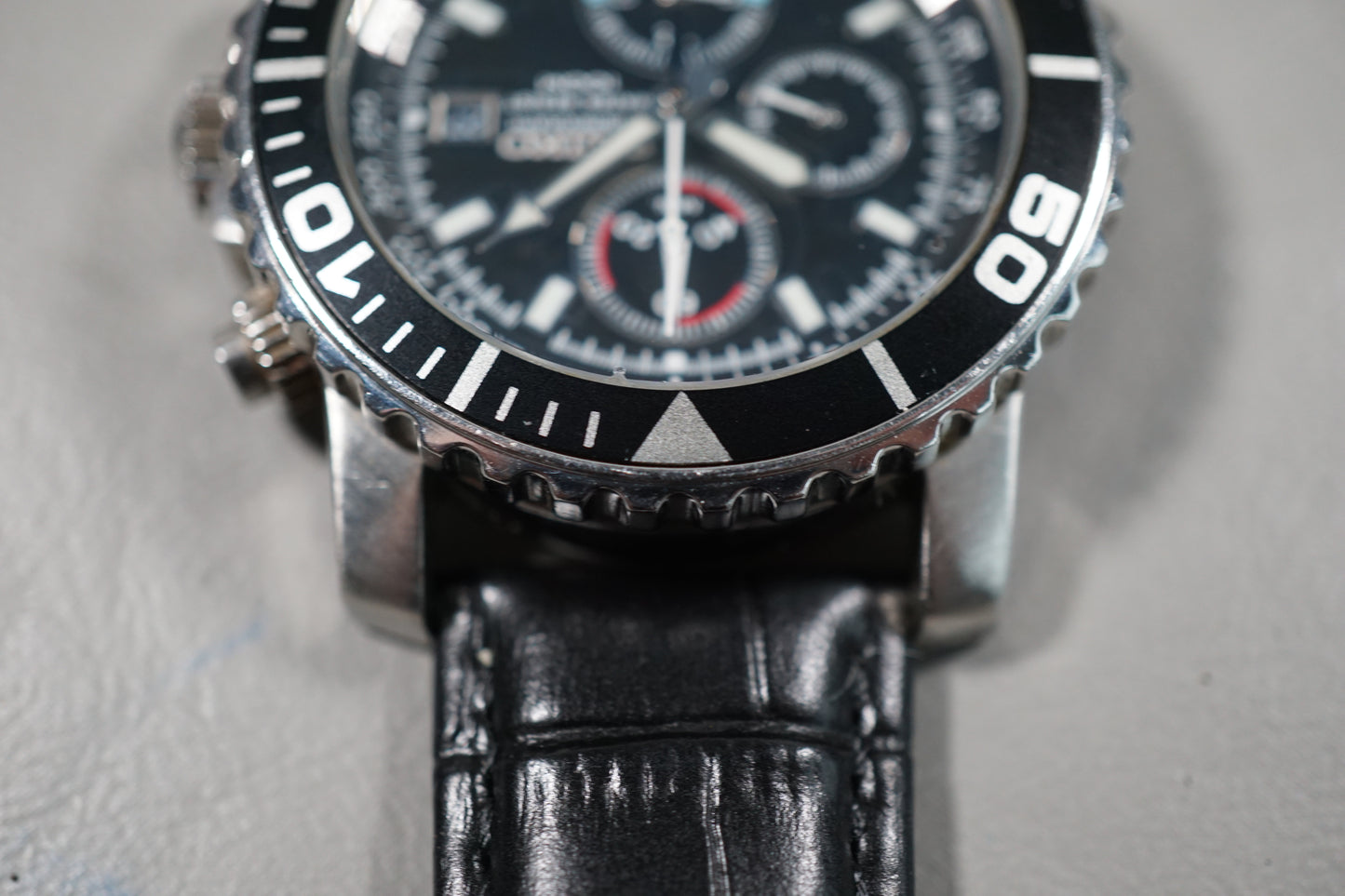 Seiko SNA225 7T62 Black Dial Quartz Chronograph Watch