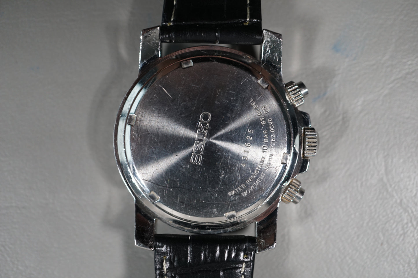 Seiko SNA225 7T62 Black Dial Quartz Chronograph Watch