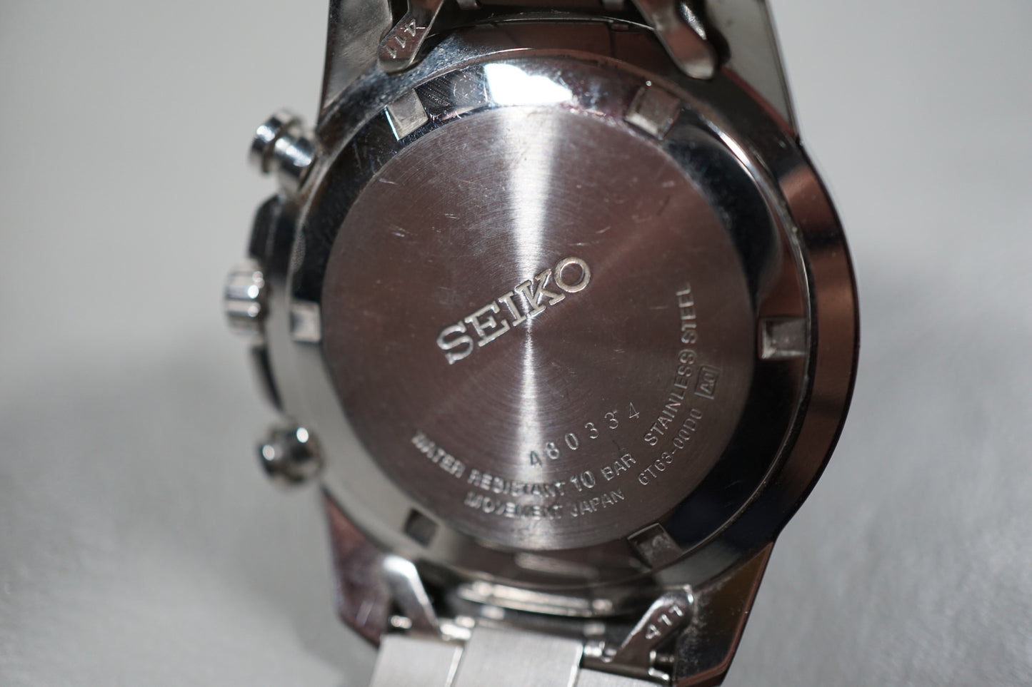 Seiko SSB027 6T63 Black Dial Chronograph Tachymeter Quartz Watch