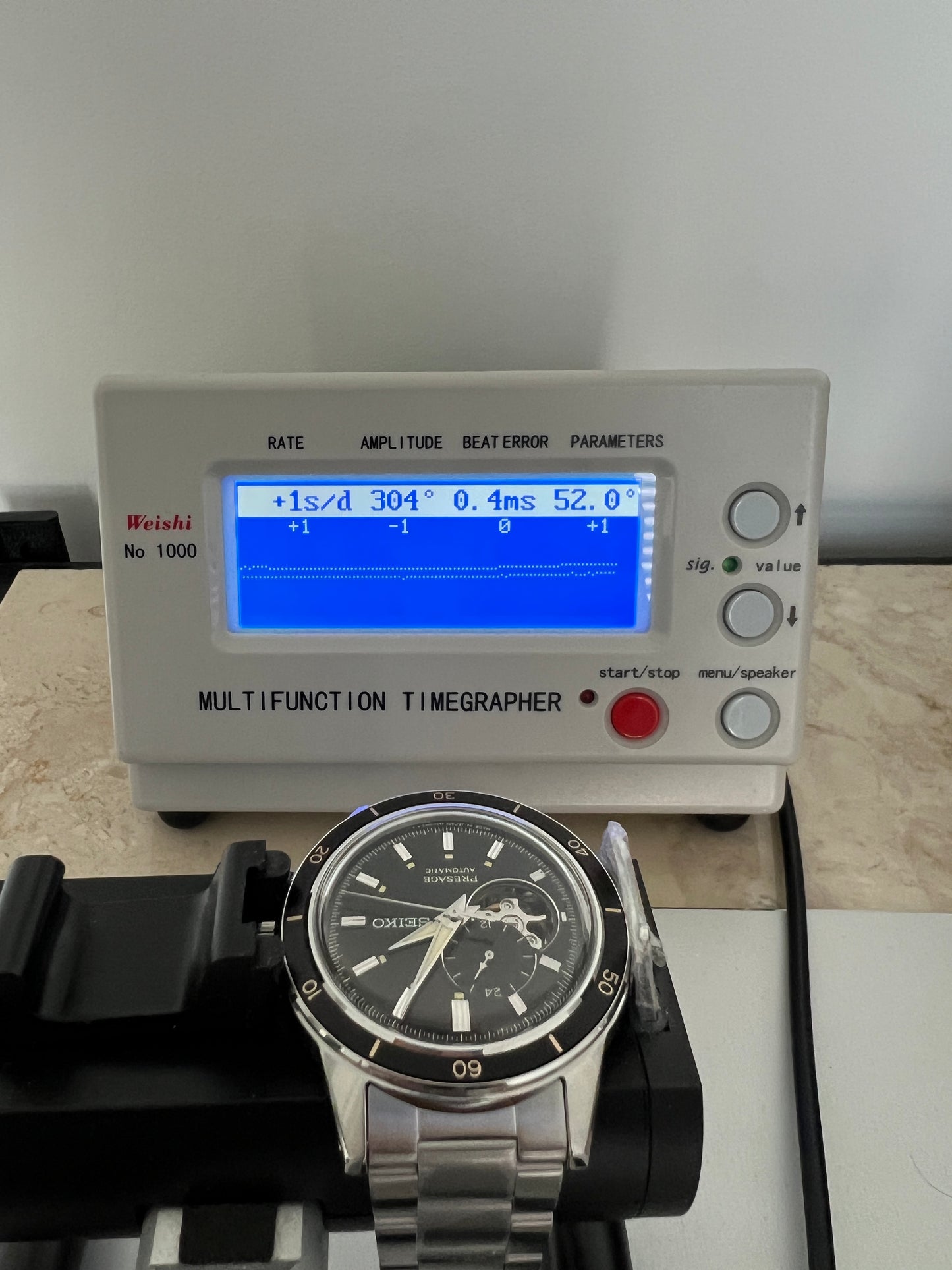 Seiko Presage SARY191 4R39 Black Dial Open Heart Automatic Watch