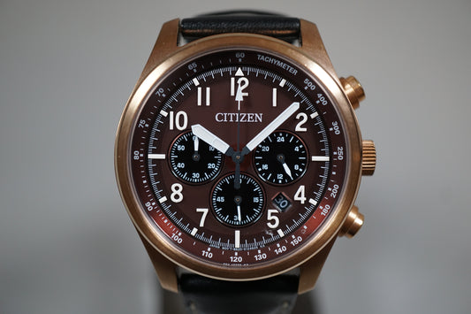 Citizen Eco-Drive CA4003-02X Military Model Chronograph Solar Quartz Watch