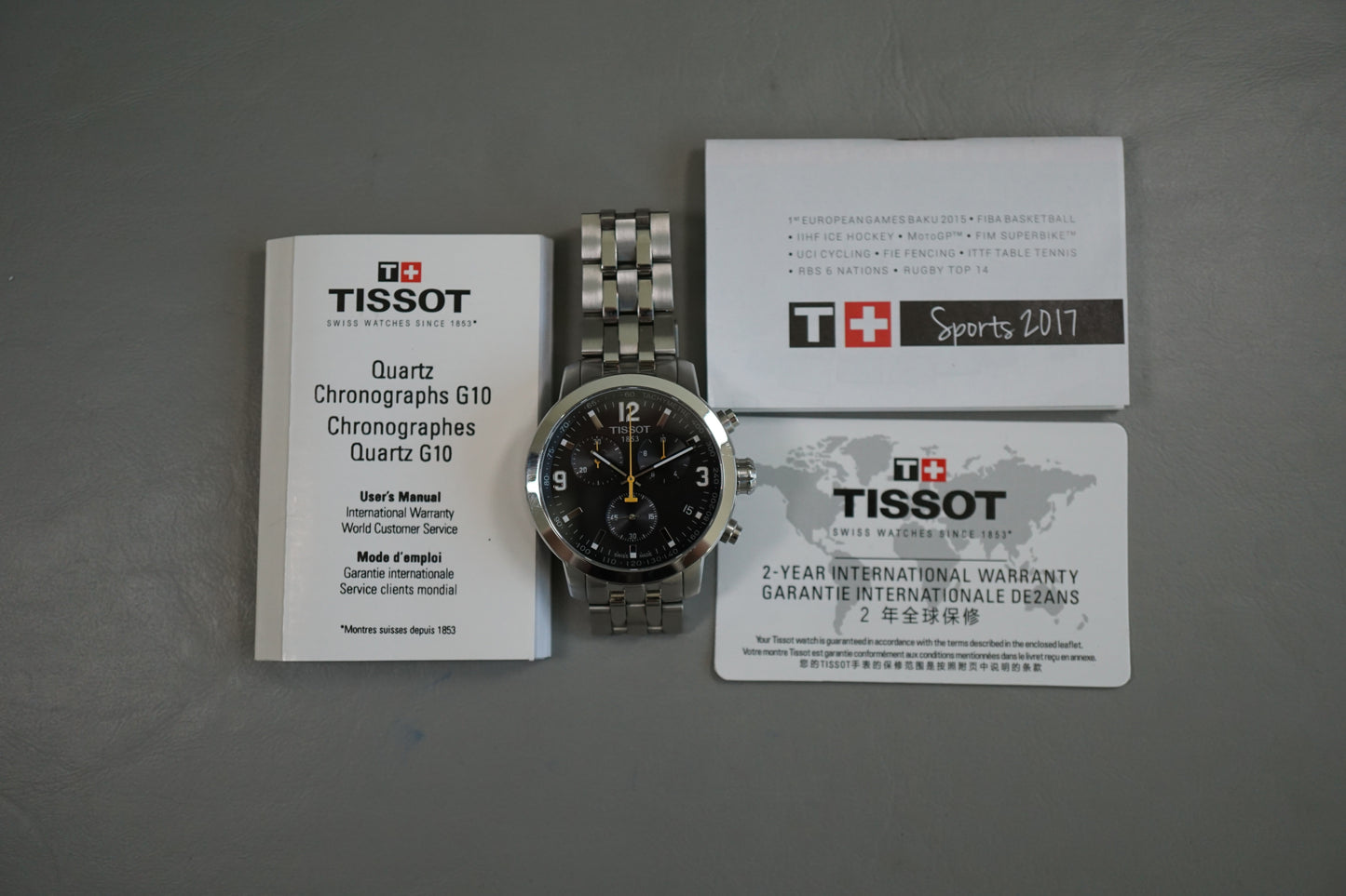 Tissot 1853 T055417A PRC 200 Dark Grey Dial Chronograph Quartz Watch
