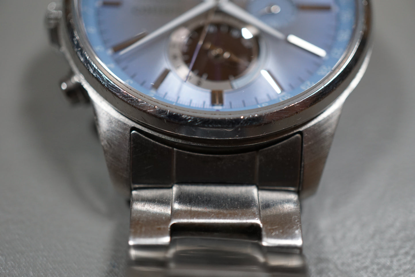 Seiko Spirit SBPJ001 V198 Ice Blue Dial Perpetual Solar Quartz Watch