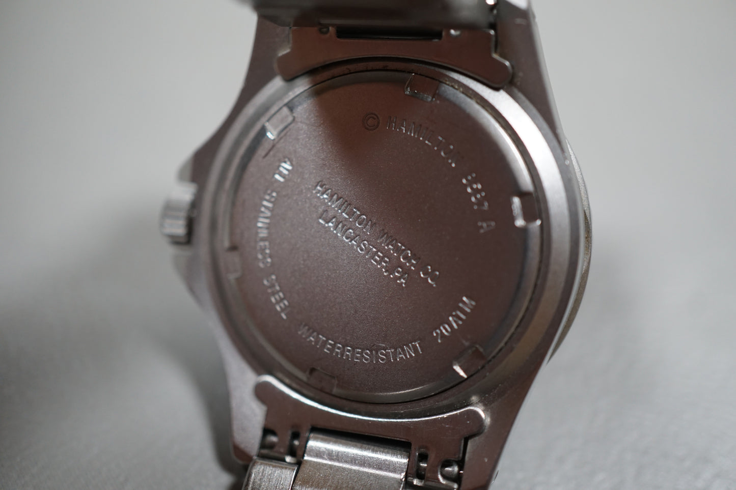 Hamilton Khaki 8587A Rare Ladies Sub 660Ft Black Dial Quartz Watch