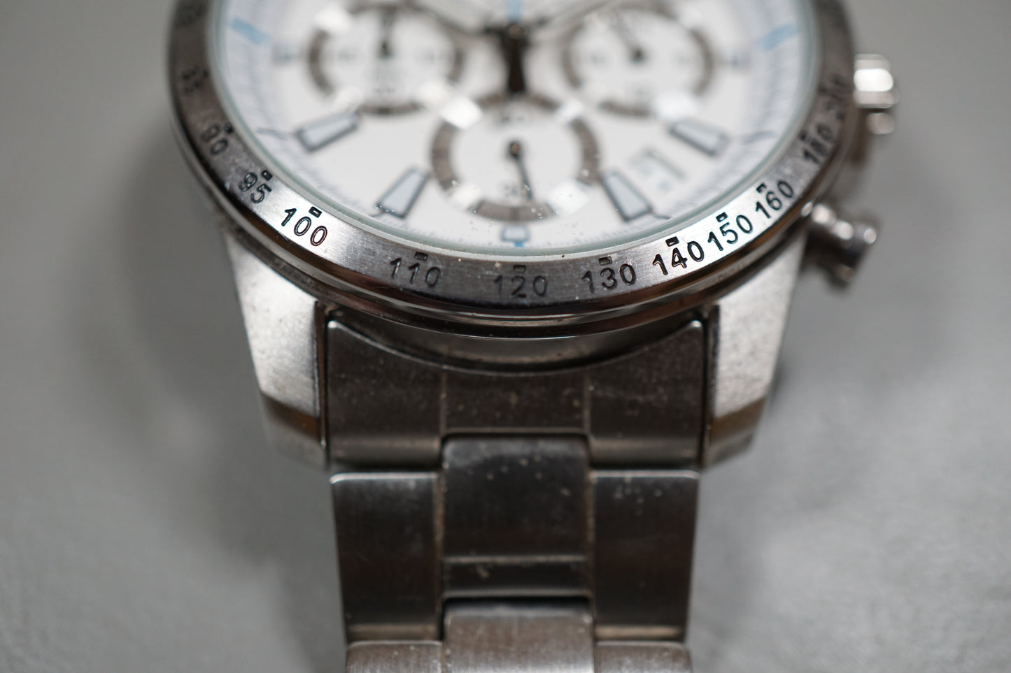 Seiko SSB025P1 6T63 White Dial Chronograph Tachymeter Quartz Watch