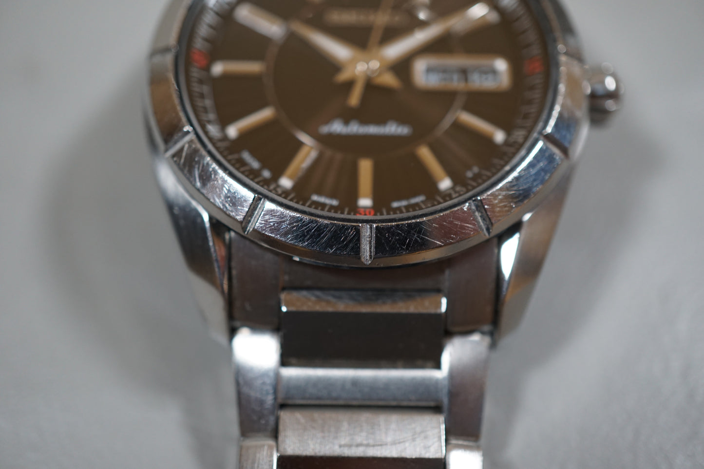 Seiko Presage SRP175J1 4R36 Black Red Textured Dial Automatic Watch