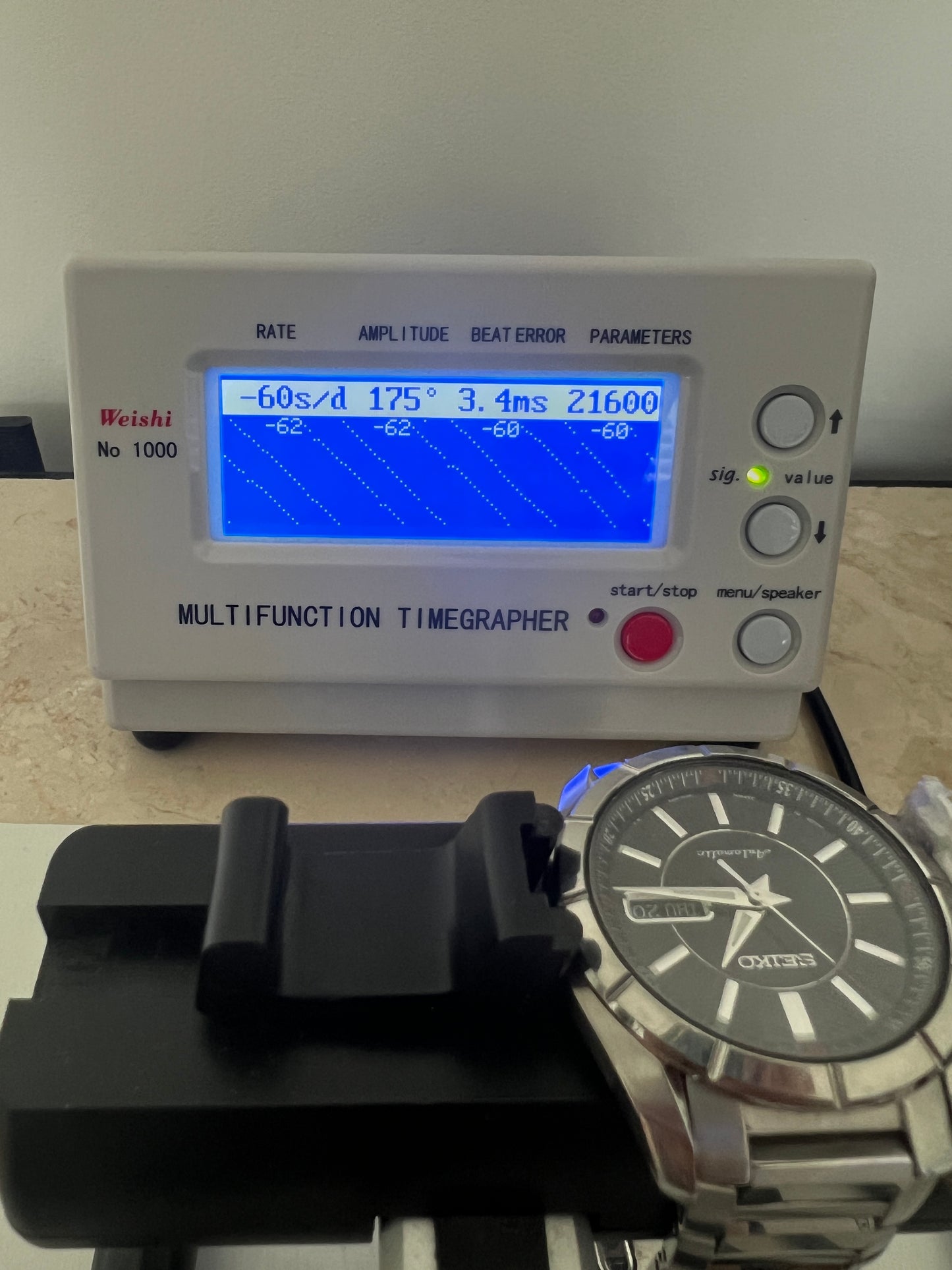 Seiko Presage SRP175J1 4R36 Black Red Textured Dial Automatic Watch