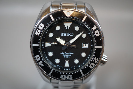 Seiko Prospex SBDC001 6R15 First Gen Black Sumo Divers Automatic Watch