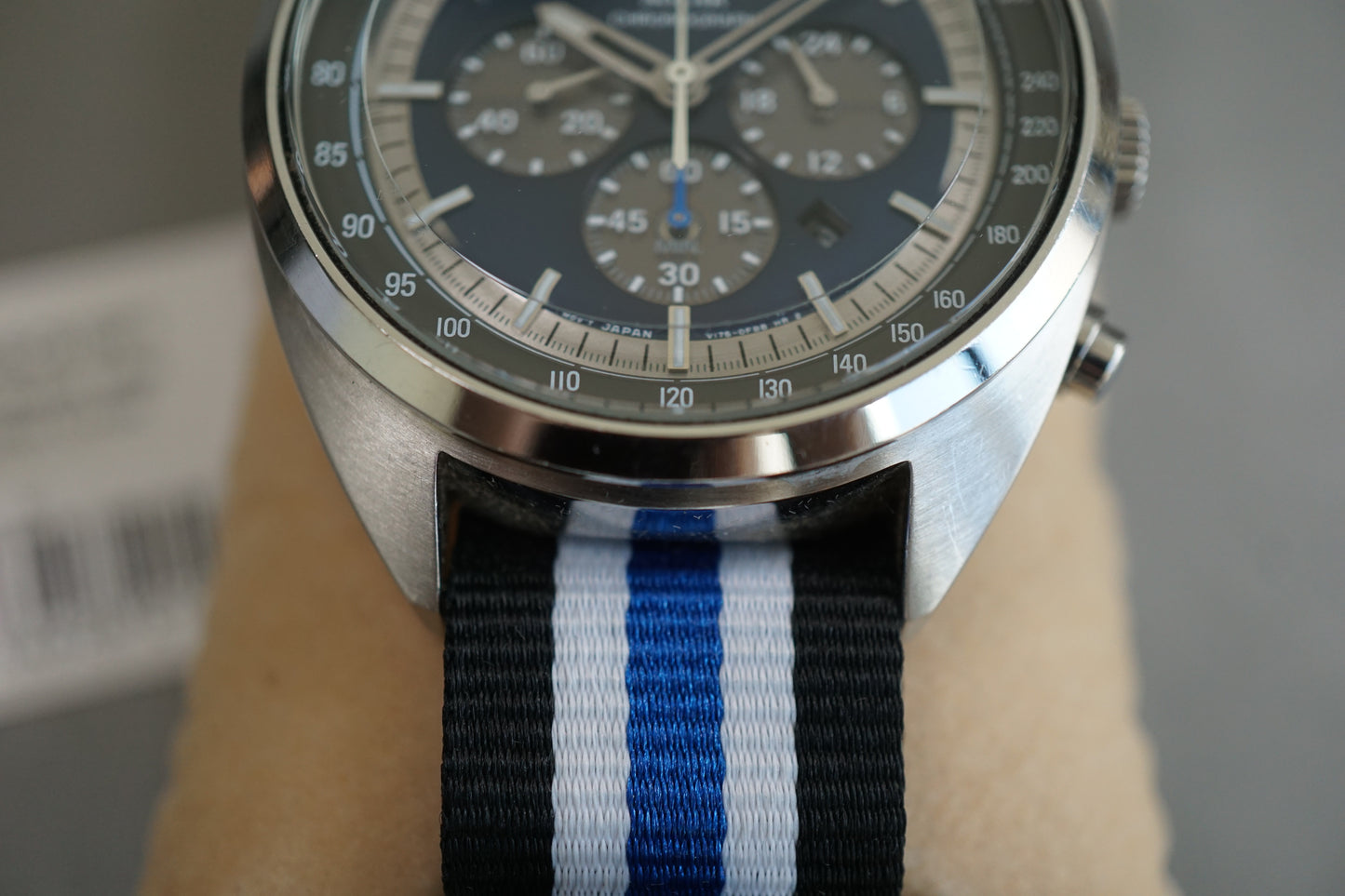 Seiko SSC619P1 V175 Blue Dial Chronograph Solar Quartz Watch