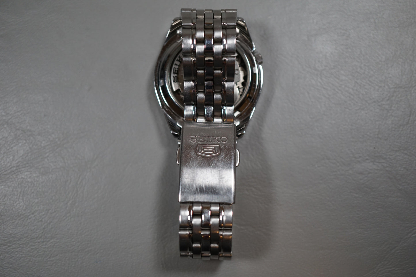 Seiko 5 SNK393 7S26 Black Textured Dial Automatic Watch