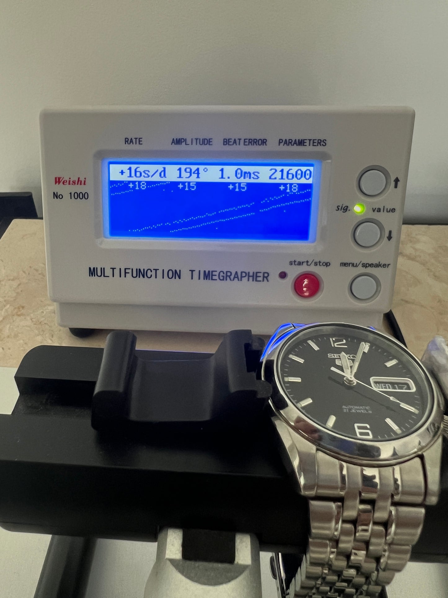 Seiko 5 SNK393 7S26 Black Textured Dial Automatic Watch