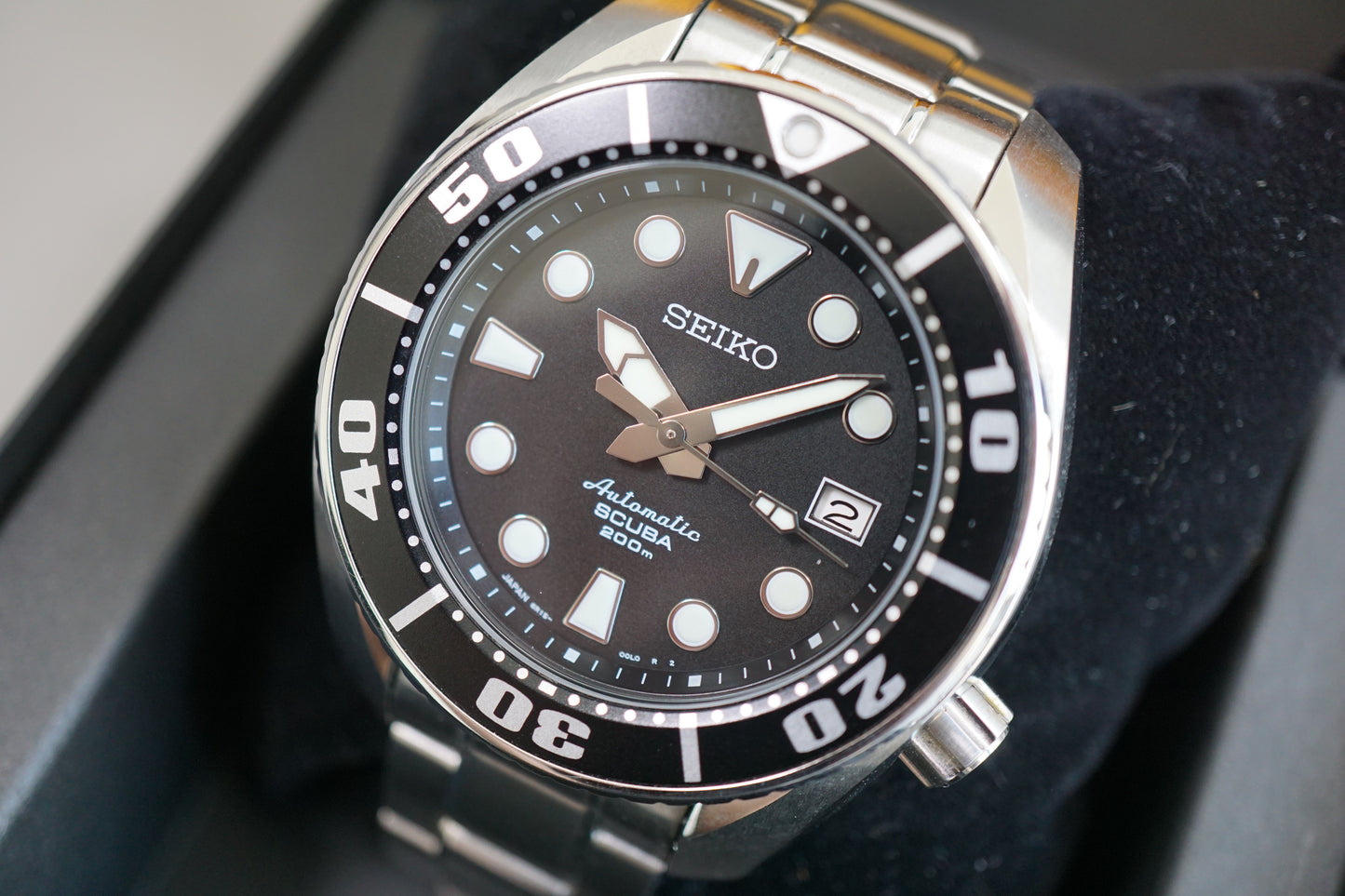 Seiko Prospex SBDC001 6R15 First Gen Black Sumo Divers Automatic Watch