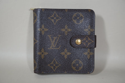 Louis Vuitton Monogram Compact Zippy M61667 Wallet