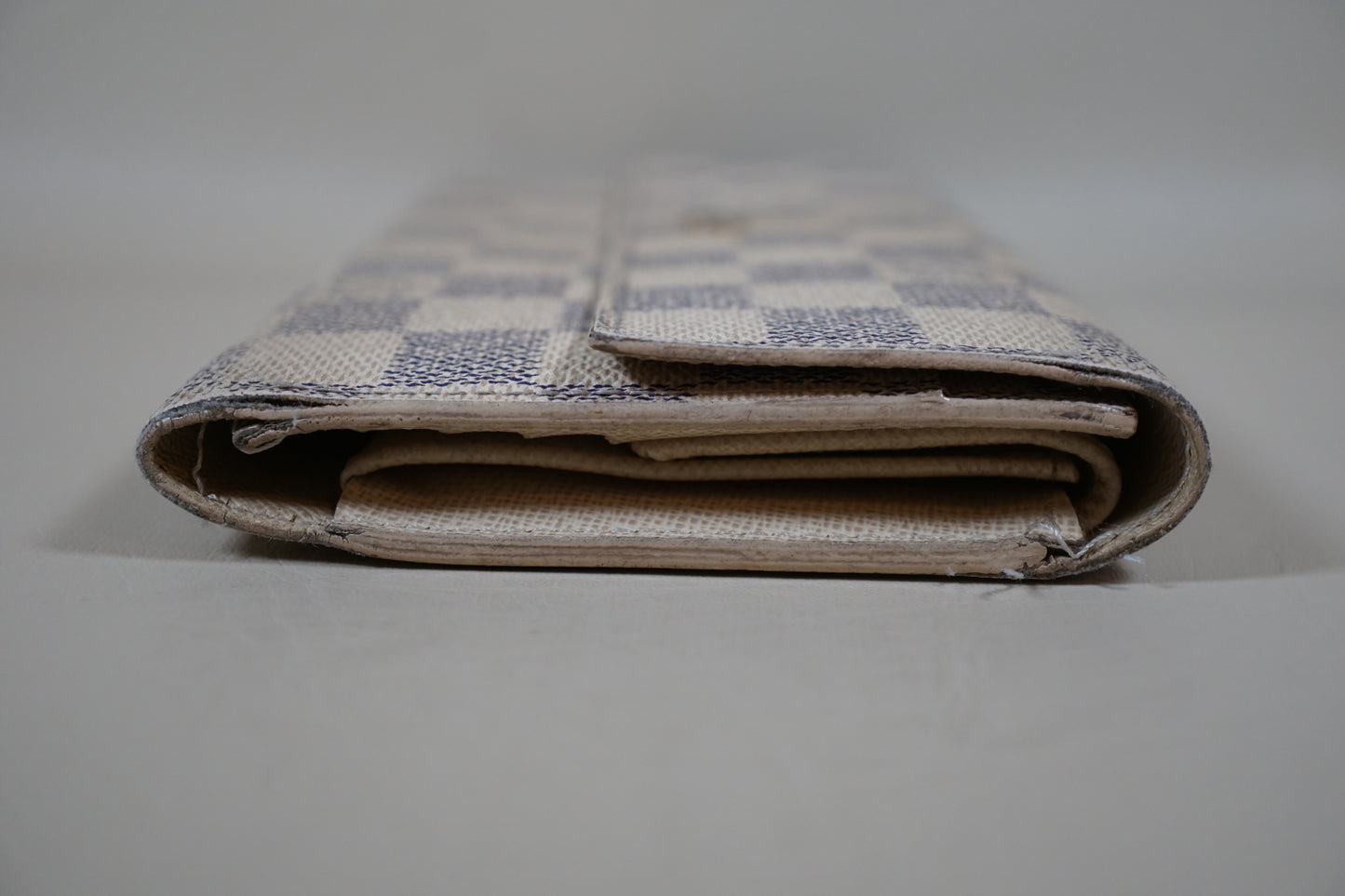 Louis Vuitton Damier Azur Porte International Tresor Trifold Long N61732 Wallet