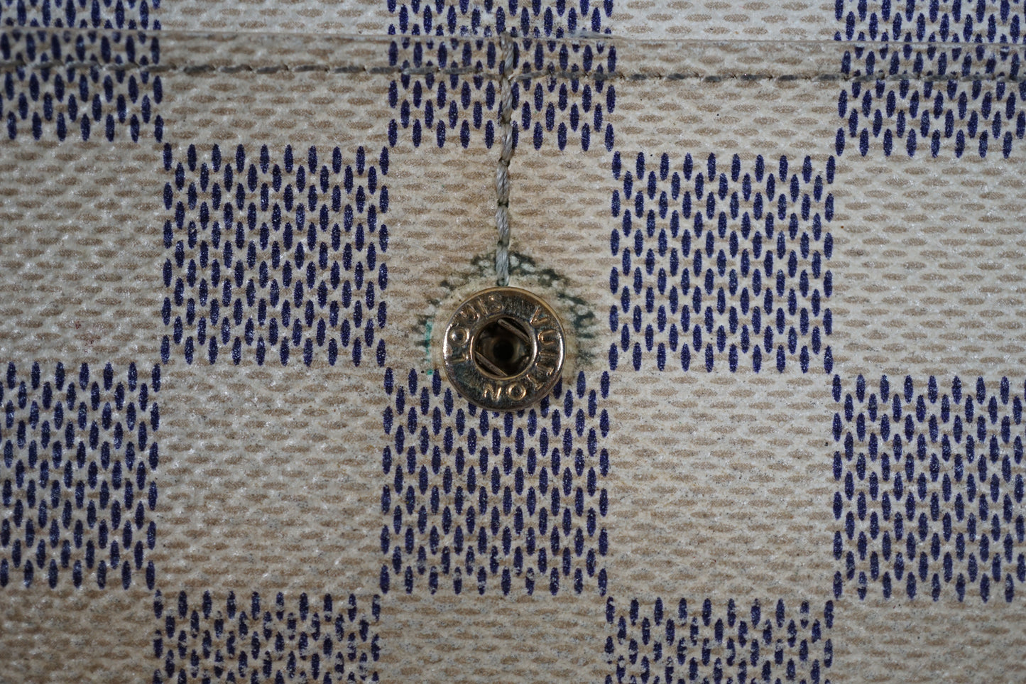 Louis Vuitton Damier Azur Porte International Tresor Trifold Long N61732 Wallet