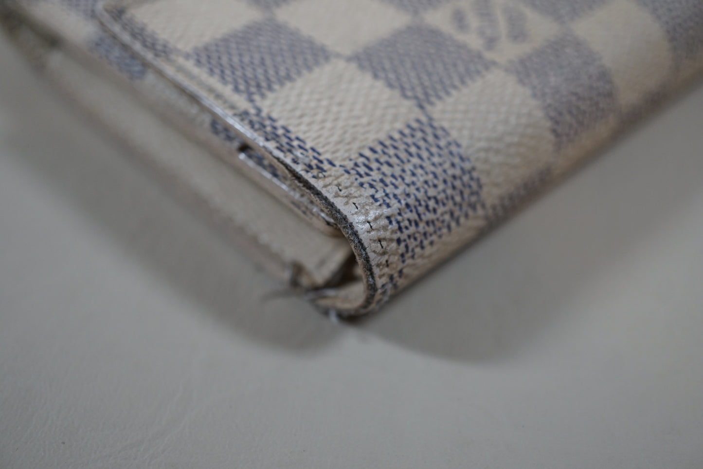 Louis Vuitton Damier Azur Porte International Tresor Trifold Long N61732 Wallet