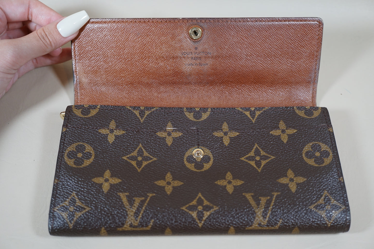 Louis Vuitton Portefeuille Sarah Bifold Monogram Long M61734 Wallet