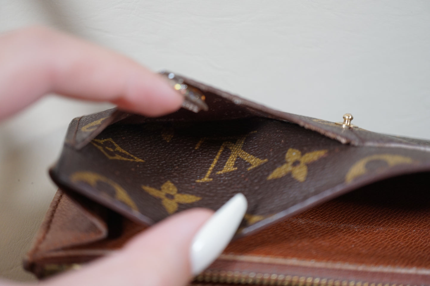 Louis Vuitton Portefeuille Sarah Bifold Monogram Long M61734 Wallet