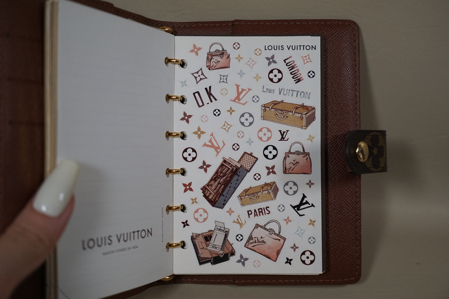 Louis Vuitton Small Ring Agenda Cover Monogram R20005 Organizer Planner