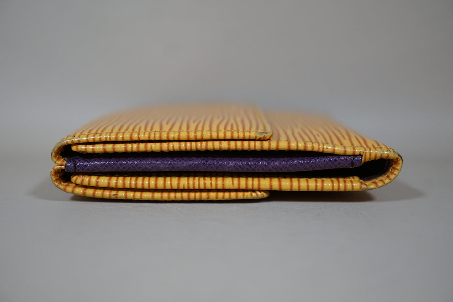 Louis Vuitton Yellow Epi Portomone Bie Cult Credit M63489 Wallet