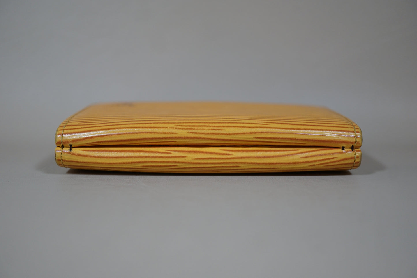 Louis Vuitton Yellow Epi Portomone Bie Cult Credit M63489 Wallet