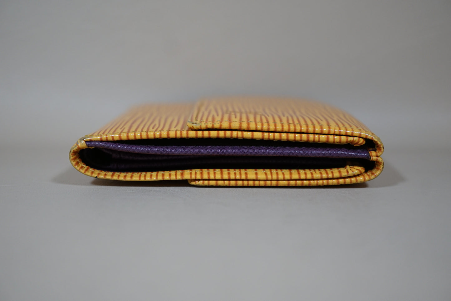 Louis Vuitton Yellow Epi Portomone Bie Cult Credit M63489 Wallet